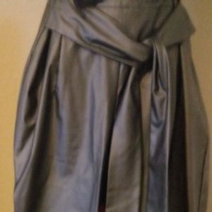 PLUS BLACK FAUX LEATHER BELT DETAIL PANTS